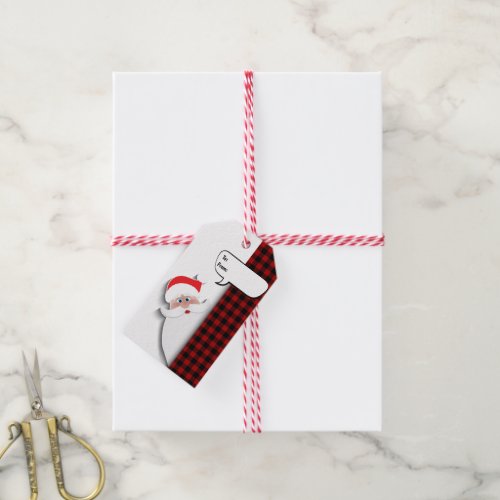 Santa Claus with Speech Bubble Gift Tags