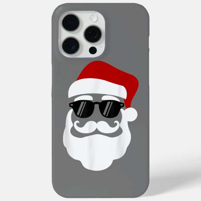 Santa Claus with Sunglasses Funny Christmas Design Case-Mate iPhone Case (Back)