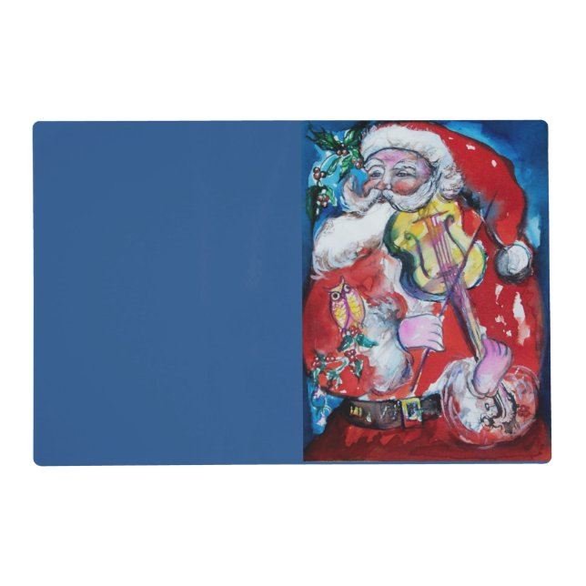 SANTA CLAUS WITH VIOLIN PLACEMAT (Front)