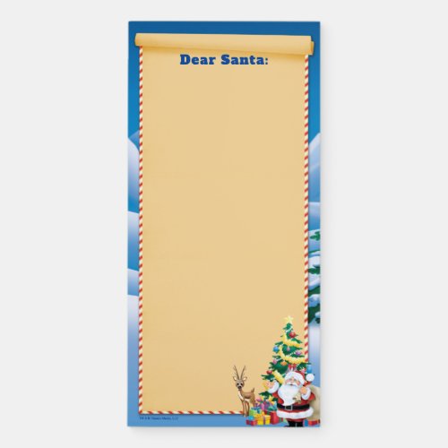 Santa Claus Woodland Toy Delivery Magnetic Notepad