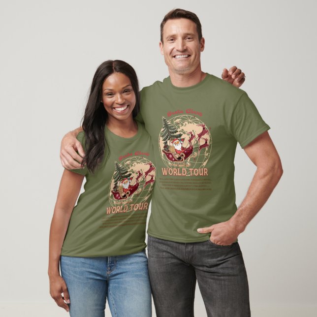 Santa Claus World Tour Quote T-Shirt (Unisex)