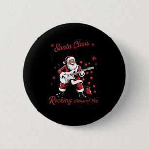 Santa Claus World Tour Rocking Around The Christma Button