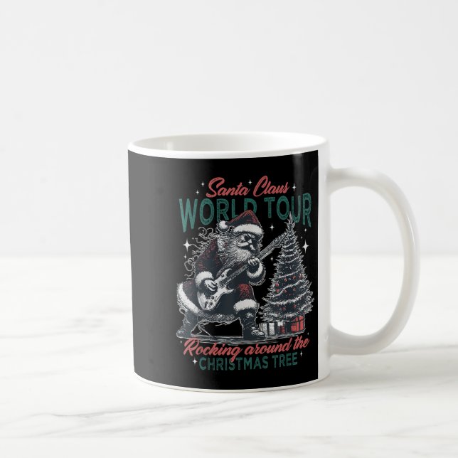Santa Claus World Tour Rocking Around The Christma Coffee Mug (Right)