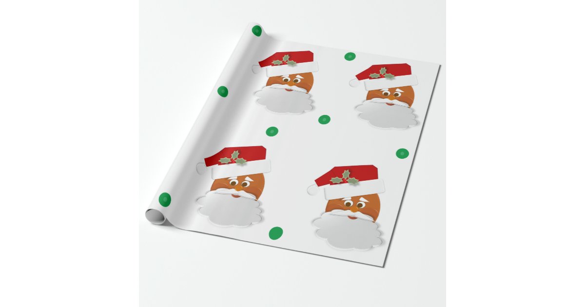 Child's NAME From Santa Claus Classic Christmas Wrapping Paper