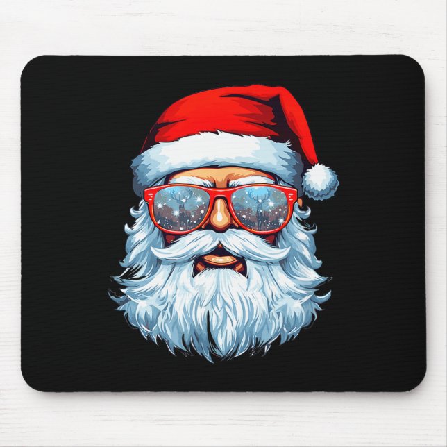 Santa Claus Xmas Merry Christmas Navidad Winter Ho Mouse Pad (Front)