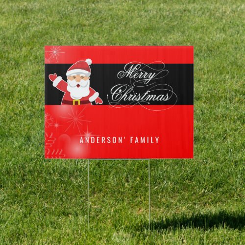 Santa Claus Yard Sign