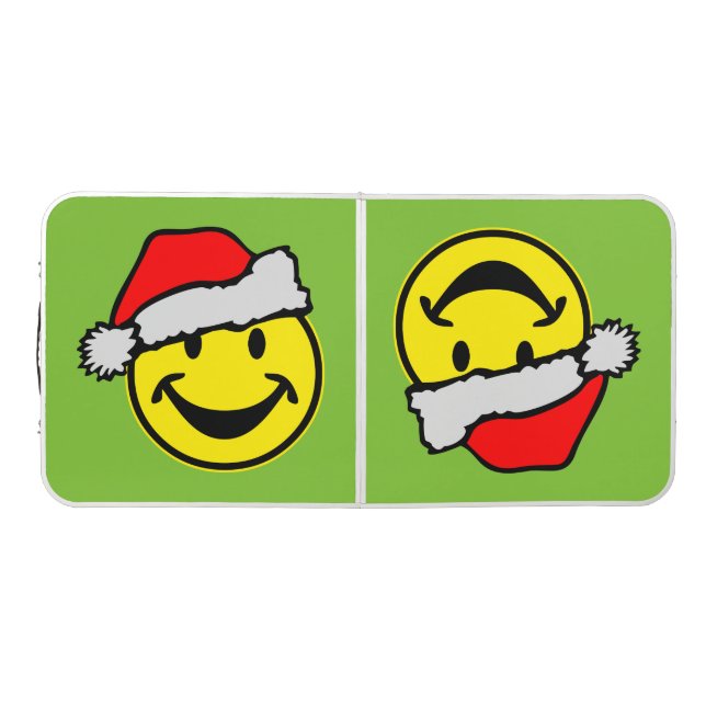 Santa Claus yellow + your backg. & ideas Beer Pong Table (Top)