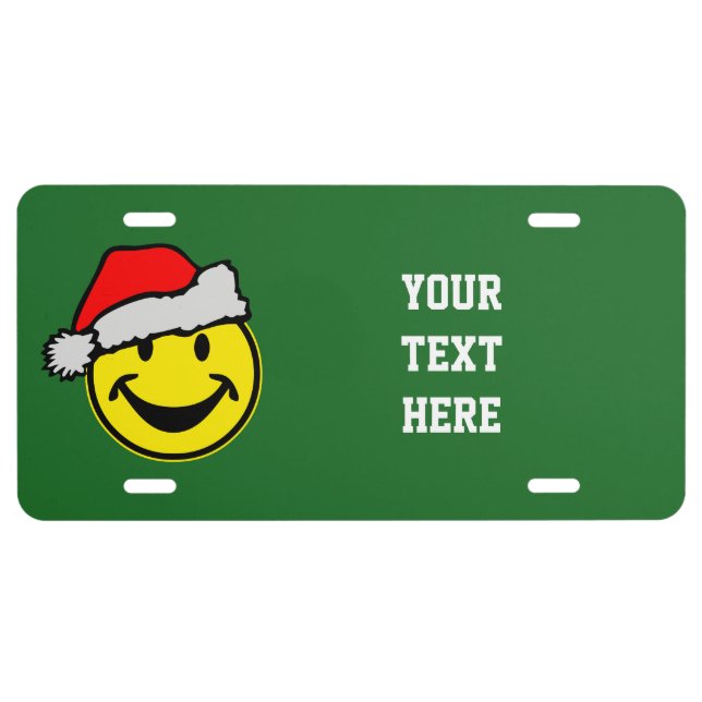 Santa Claus your backgr. & ideas License Plate (Front)