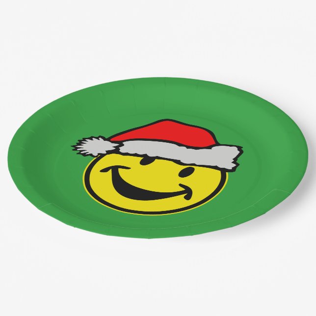 Santa Claus your backgr. & ideas Paper Plates (Angled)