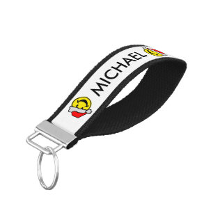 Santa Claus your backgr. & ideas Wrist Keychain