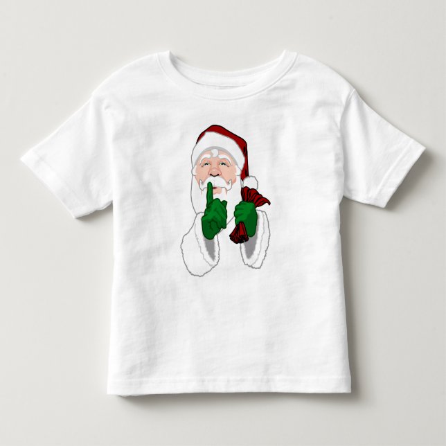 Santa Clause Baby Shirt Fun Toddler Santa T-shirts (Front)