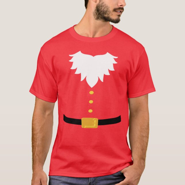 Santa clause beard and belt T-Shirt (Front)