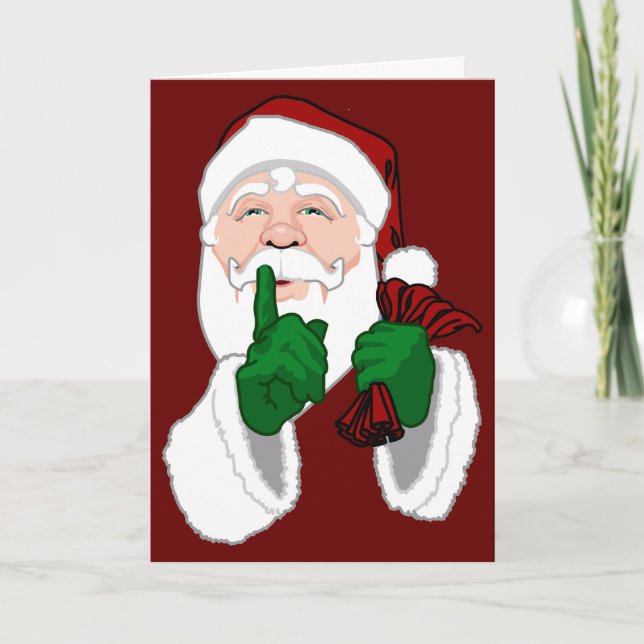 Santa Clause Cards Christmas Greetings Card (Front)