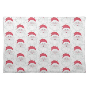 Santa Clause Christmas Cloth Placemat