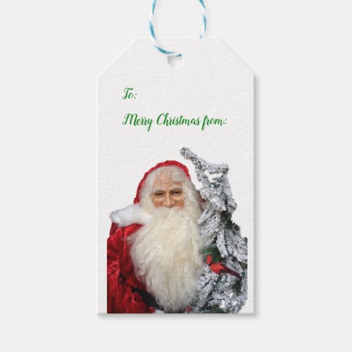 Santa Clause Christmas Tree Gift Tags