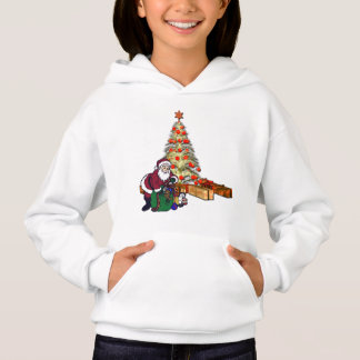 Santa Clause Christmas Tree Hoodie