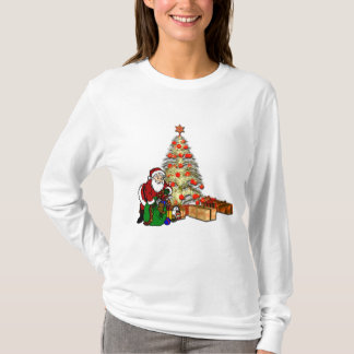 Santa Clause Christmas Tree T-Shirt