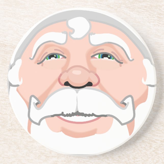 Santa Clause Coasters Festive Christmas Coaster (Front)