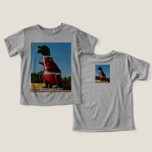Santa Clause Dino, Toddler T-shirt (Design Front & Back)