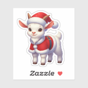santa clause goat,funny goat sticker