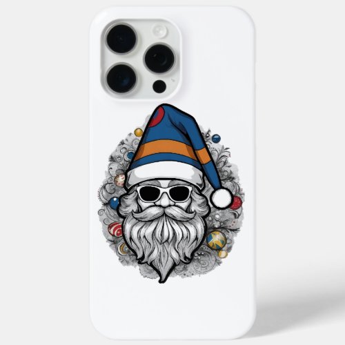 Santa Clause Hat  iPhone 15 Pro Max Case