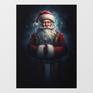 Santa Clause In Full Robe Window Cling