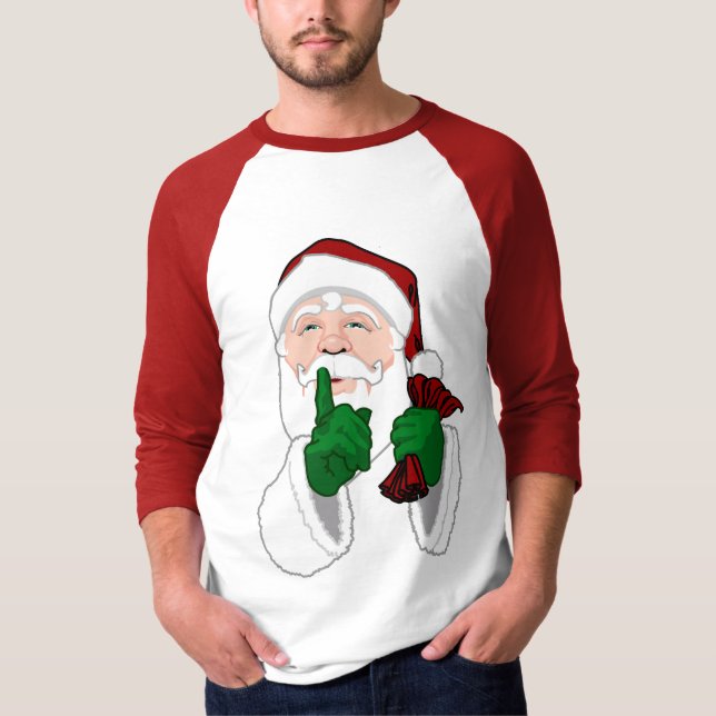 Santa Clause Jersey Shirt Festive Santa Shirt (Front)