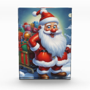 Santa Clause Merry Christmas Happy New Year Acrylic Award