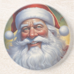 Santa Clause Merry Christmas Happy New Year Coaster