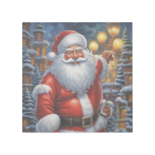 Santa Clause Merry Christmas Happy New Year Gallery Wrap