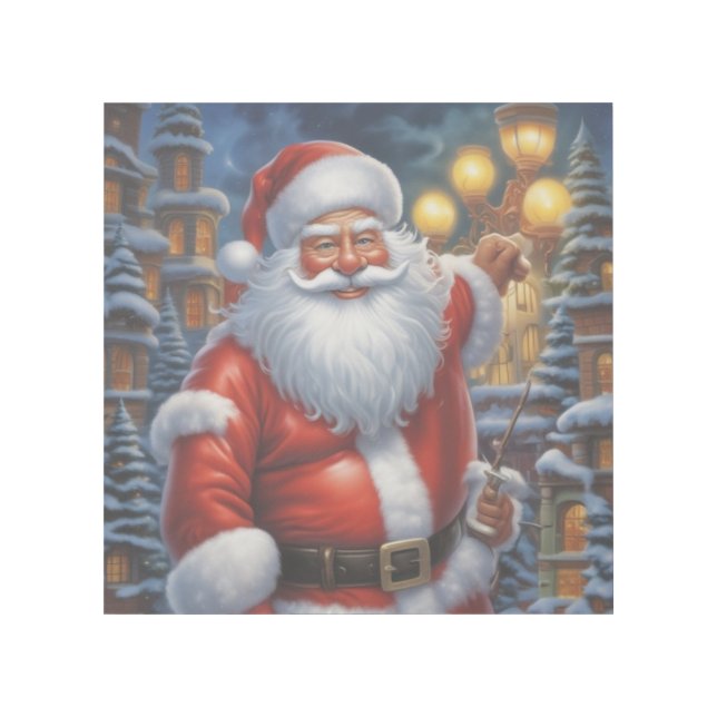 Santa Clause Merry Christmas Happy New Year Gallery Wrap (Front)