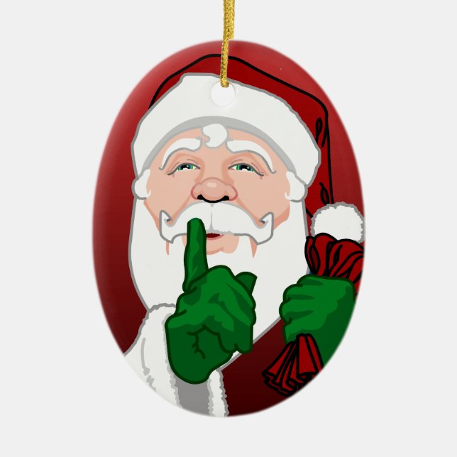 Santa Clause Ornament Custom Christmas Decorations (Front)