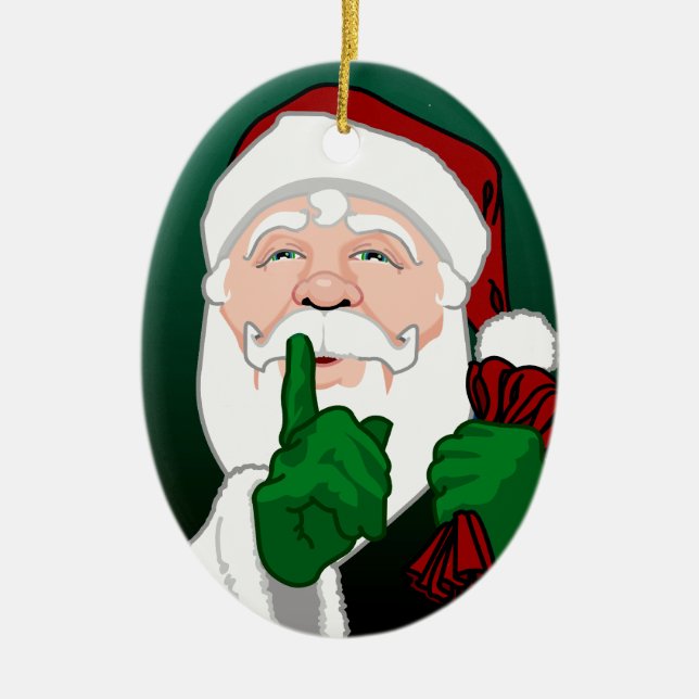 Santa Clause Ornament Custom Christmas Decorations (Front)