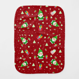 Santa Clause pattern Baby Burp Cloth