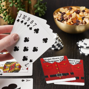 Santa Clause Playing Cards Personalized Cards