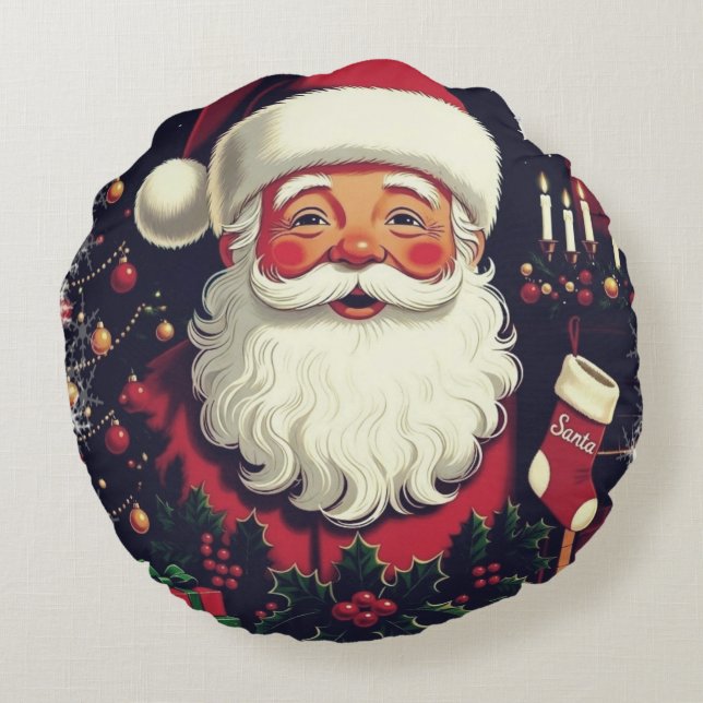 SANTA CLAUSE ROUND PILLOW (Back)