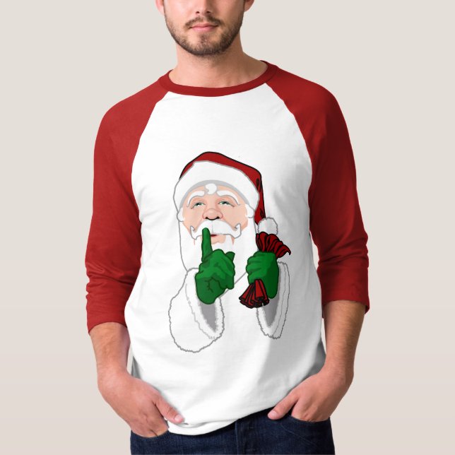 Santa Clause Shirts Fun Womens Santa T-shirts (Front)