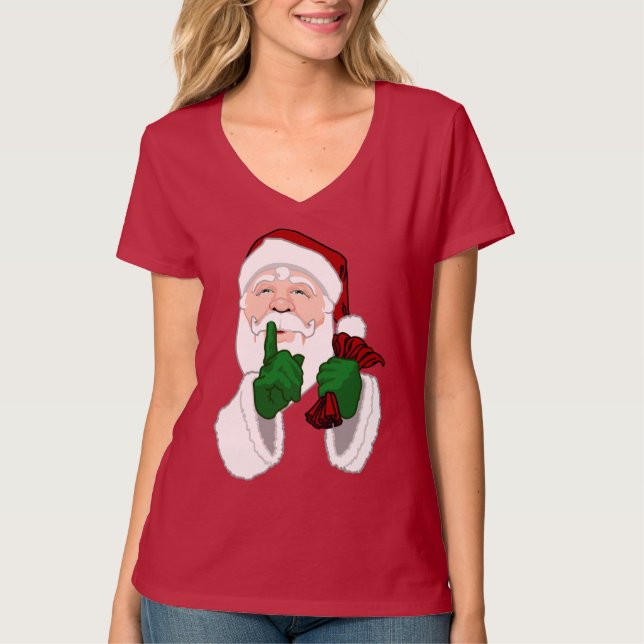 Santa Clause Shirts Women's Santa T-shirts (Front)