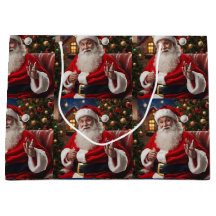 Santa Clause smiling and waving