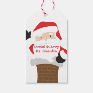 Santa Clause special delivery for kids children Gift Tags