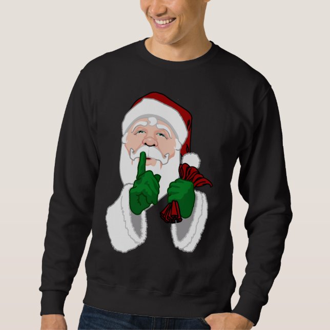 Santa Clause Sweatshirt Classic Santa Sweatshirts (Front)