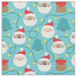 Santa Clauses Pattern Fabric