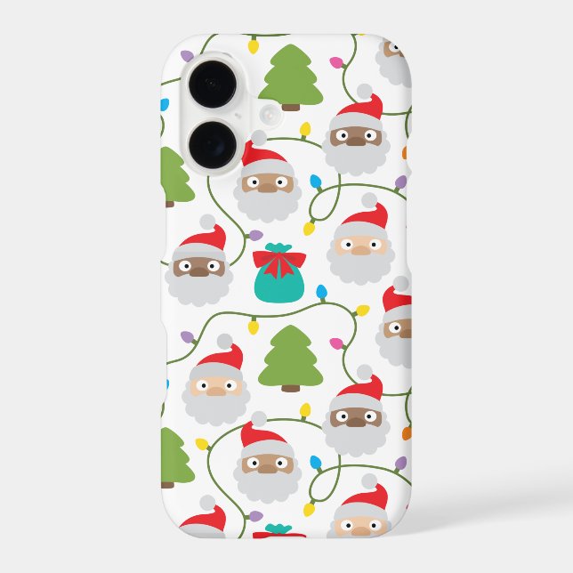 Santa Clauses Pattern Iphone Case (Back)