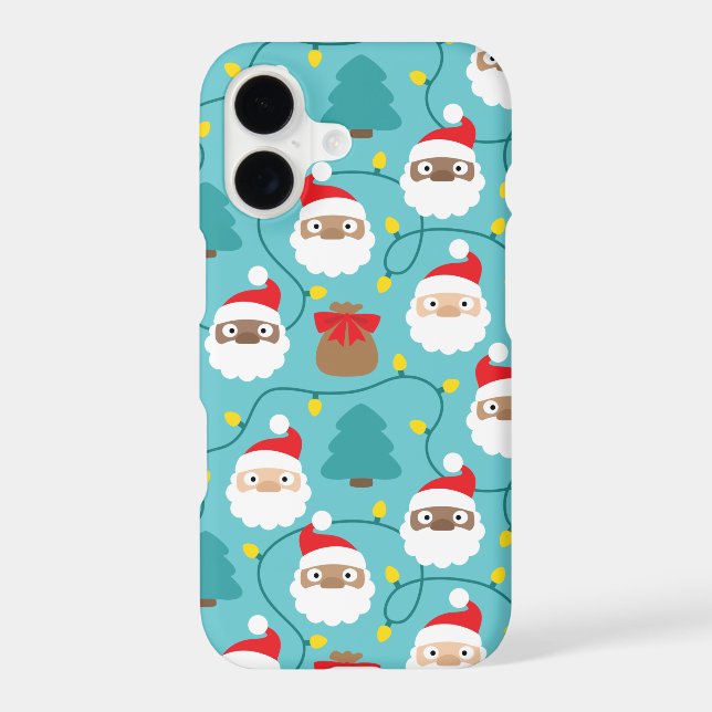 Santa Clauses Pattern Iphone Case (Back)