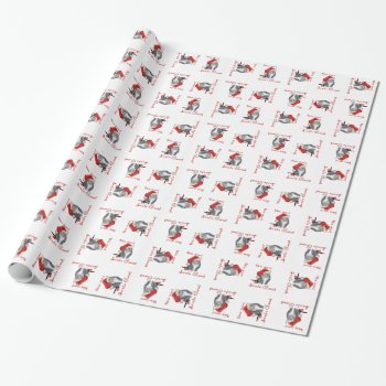 Santa Claws Cat Wrapping Paper by MaggieRossCats at Zazzle