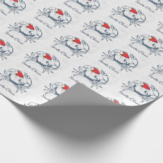 Santa Claws Crab Wrapping Paper