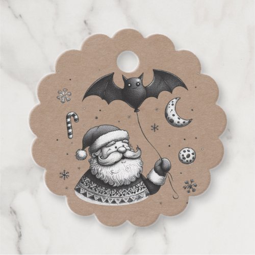 Santa Claws Favor Tags