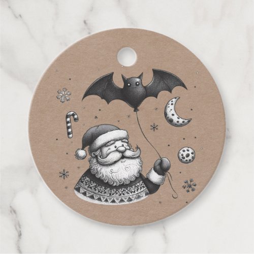 Santa Claws Favor Tags