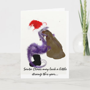 Santa Claws Holiday Card