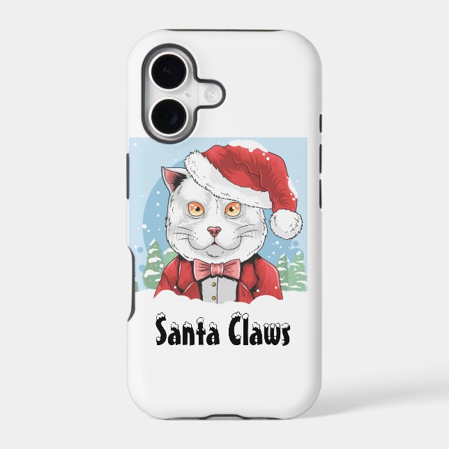Santa Claws Iphone Case (Back)